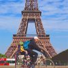 Biking In France Paris Paint By Numbers