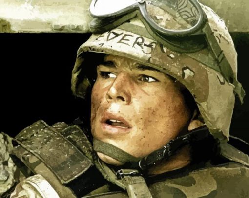 Black Hawk Down Movie Paint By Numbers