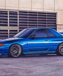 Blue Skyline R32 Car Paint By Numbers