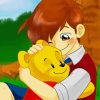Christopher Robin And Winnie Paint By Numbers