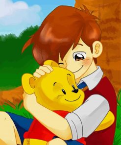 Christopher Robin And Winnie Paint By Numbers