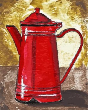 Coffee Pot Paint By Numbers