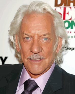 Donald Sutherland In Suit Paint By Numbers