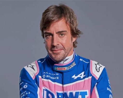 Fernando Alonso Formula One Driver Paint By Numbers