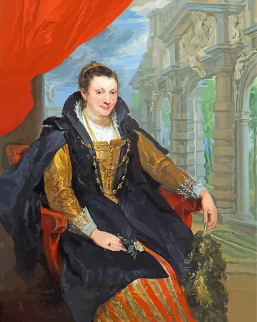 Isabella Brant By Anthony Van Dyck Paint By Numbers