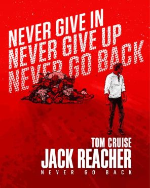 Jack Reacher Never Go Back Characters Poster Art Paint By Numbers