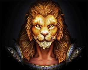 Lion Man Paint By Numbers