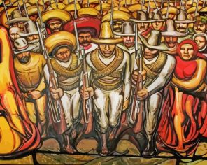 Mexican Revolution Art Paint By Numbers