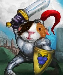 Military Warrior Guinea Pig Paint By Numbers
