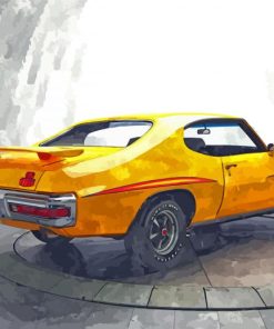 Pontiac 1970 GTO Car Art Paint By Numbers