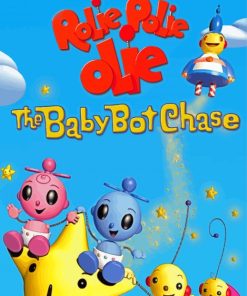 Rolie Polie Olie The Baby Bot Chase Poster Paint By Numbers