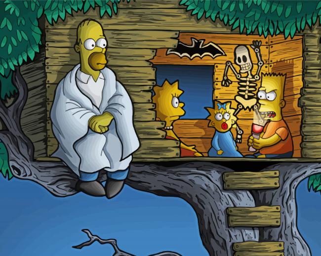 Simpsons Treehouse Of Horror Paint By Numbers