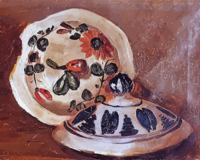 Soup Bowl Covers By Frederic Bazille Paint By Numbers