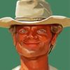 Terence Hill Caricature Paint By Numbers
