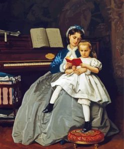 The Reading Les Son By Auguste Toulmouche Paint By Numbers