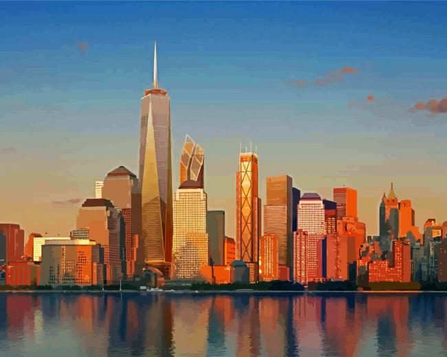 US New York One World Trade Center Paint By Numbers