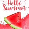 Watermelon Hello Summer Paint By Numbers