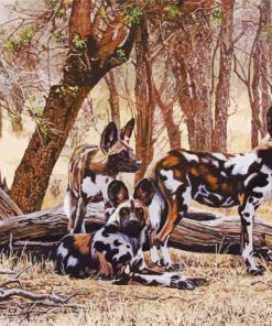 Wild African Hunting Dogs Paint By Numbers