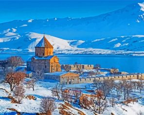 Winter In Akhtamar Island Paint By Numbers