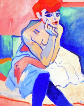 Woman In A Chemise By Andre Derain Paint By Numbers