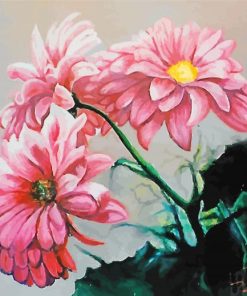 Aesthetic Pastel Flowers Art Paint By Numbers