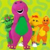 Cool Barney And Friends Paint By Numbers