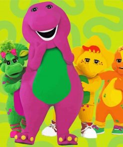 Cool Barney And Friends Paint By Numbers