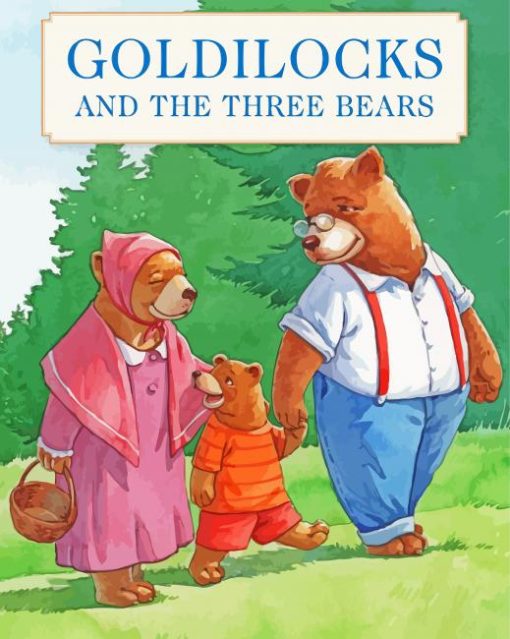 Goldilocks and the Three Bears Poster Art Paint By Numbers