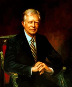 Jimmy Carter Portrait Paint By Numbers