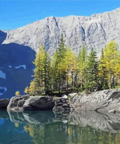 kootenay National Park Landscape Paint By Numbers