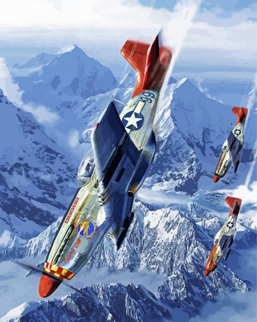 Military Planes Tuskegee Airmen Paint By Numbers