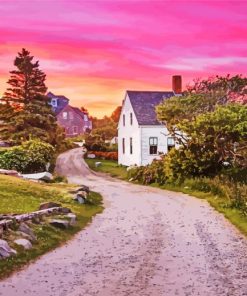 Monhegan US At Sunset Paint By Numbers