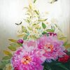 Pink Peonies And Butterflies Paint By Numbers