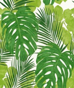 Rasch Jungle Large Leaf Paint By Numbers