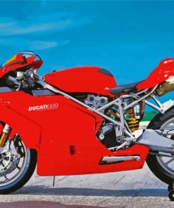 Red Ducati 999 Paint By Numbers