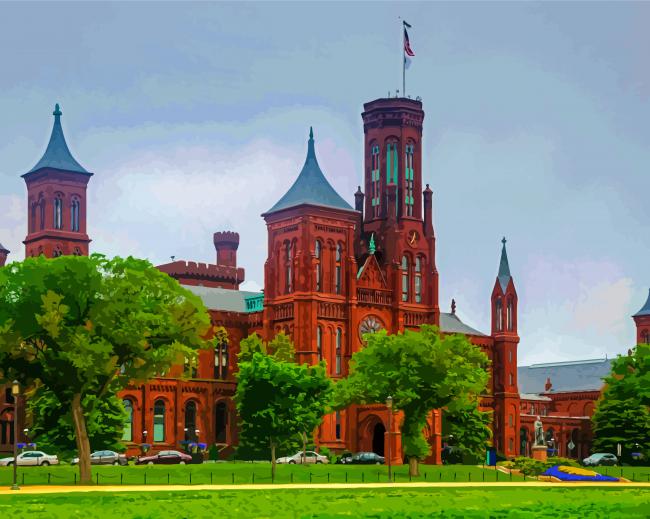 Smithsonian Castle Paint By Numbers