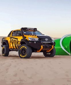 Tonka Toyota On Beach Paint By Numbers
