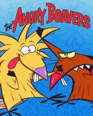 Angry Beavers Poster Paint By Numbers