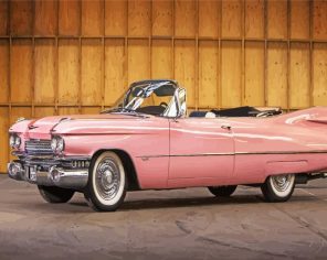 Baby Pink Cadillac Car Paint By Numbers