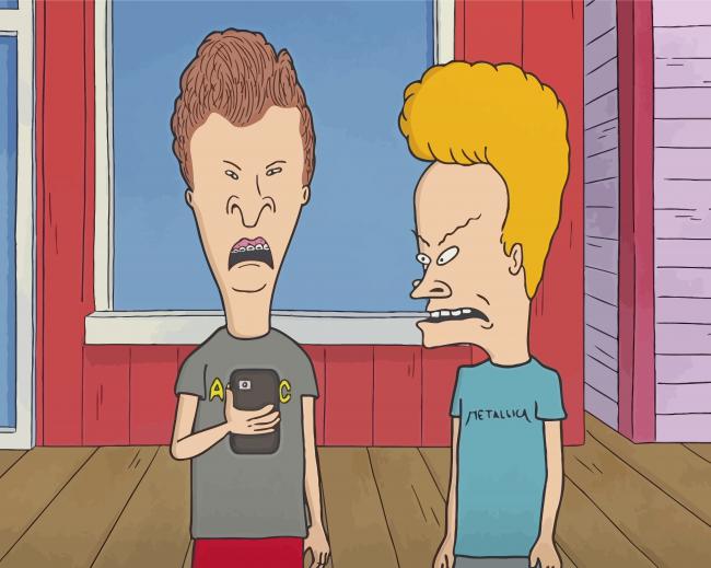Beavis And Butthead Paint By Numbers