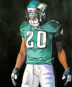Brian Dawkins Weapon X American Football Paint By Numbers