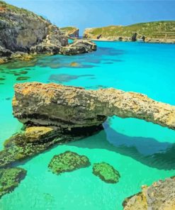Comino Beach Paint By Numbers