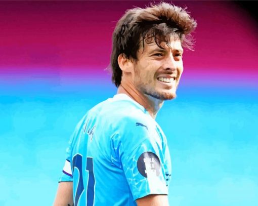 David Silva Football Team Player Paint By Numbers