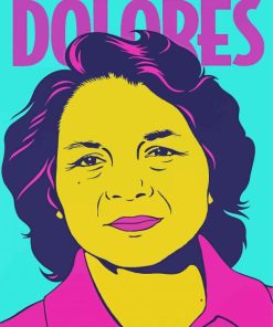Dolores Huerta Art Paint By Numbers