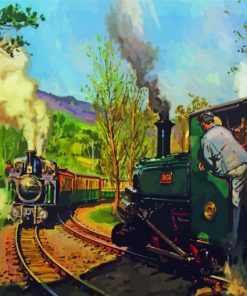 Ffestiniog Trains Art Paint By Numbers