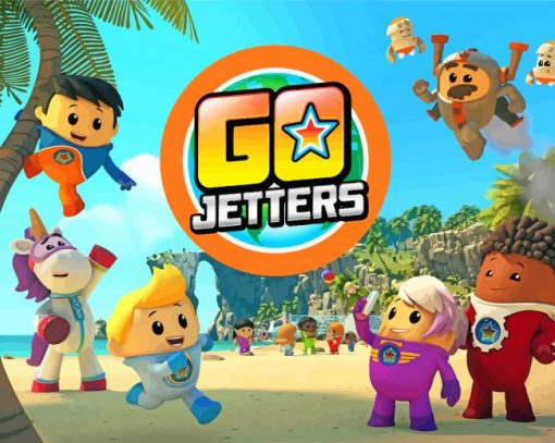 Go Jetters Animated Serie Poster Paint By Numbers