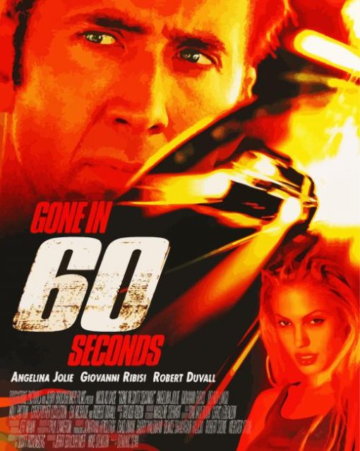 Gone in 60 Seconds Movie Poster Paint By Numbers