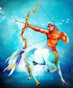Horoscope Sagittarius Sign Paint By Numbers