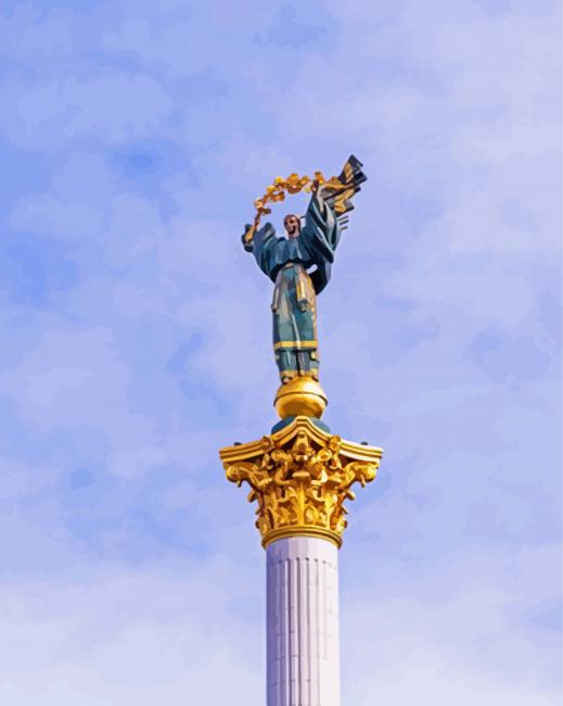 Kyiv Statue Ukraine Paint By Numbers