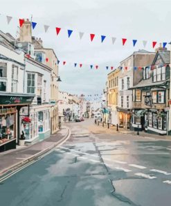 Lyme Regis Streets Paint By Numbers